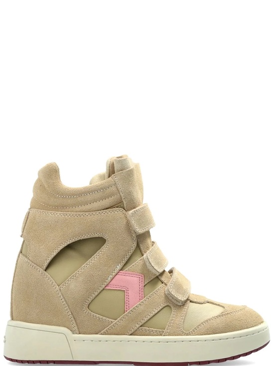 Isabel Marant Shoes - Isabel Marant Balskee suede high-top hidden wedge sneakers Size 10